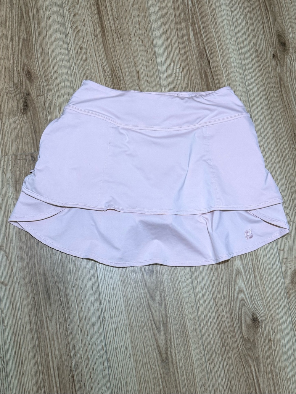 FootJoy Performance Layered Golf Skort Women's S Light Pink Tiered Zip Pockets